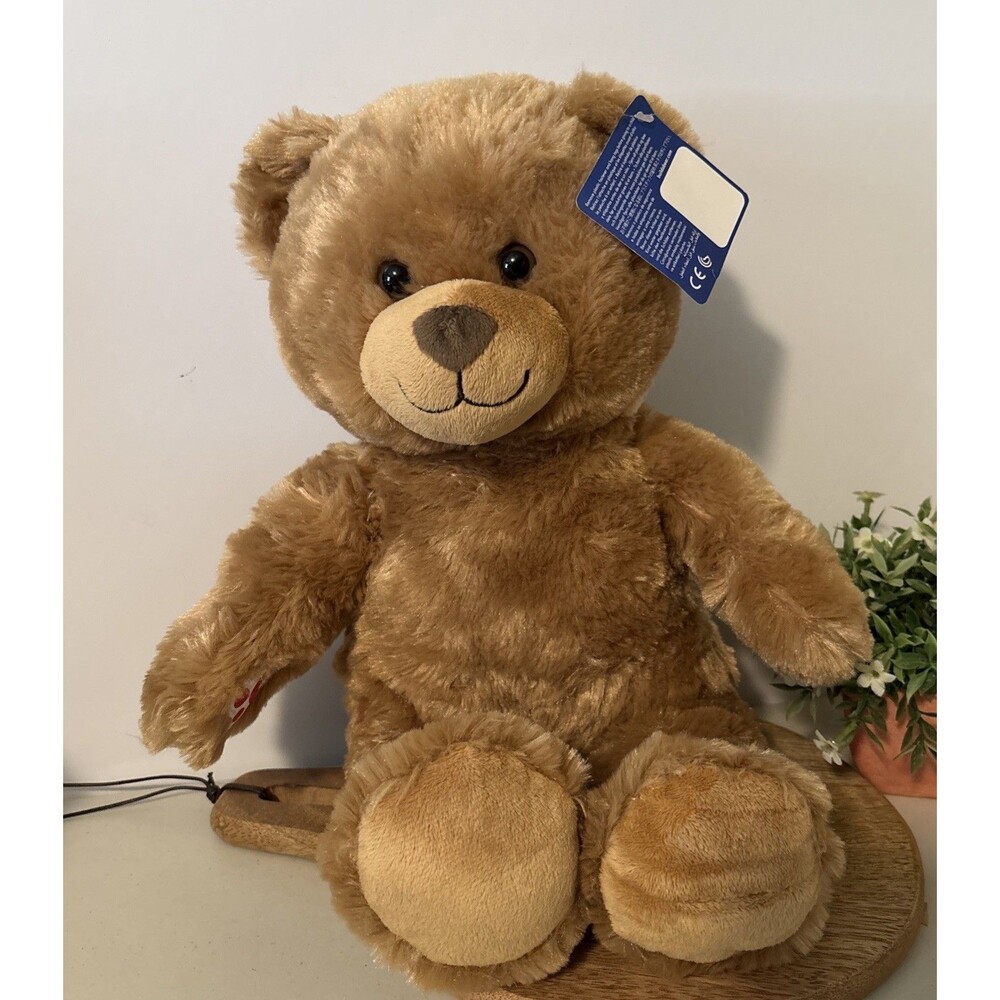 Build A Bear 15” Tan Stuffed Lil Cub Teddy Bear Plush-Happy Birthday-Flaw